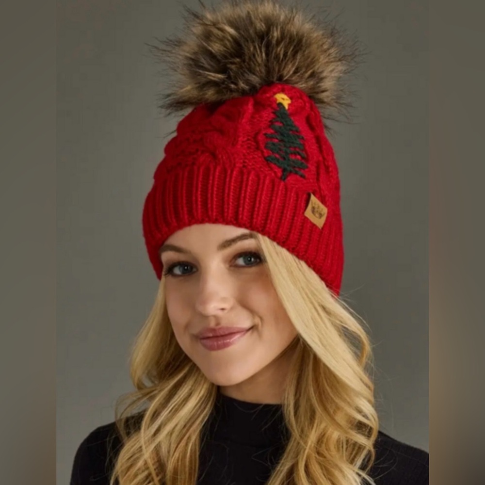 Red Knit Beanie
